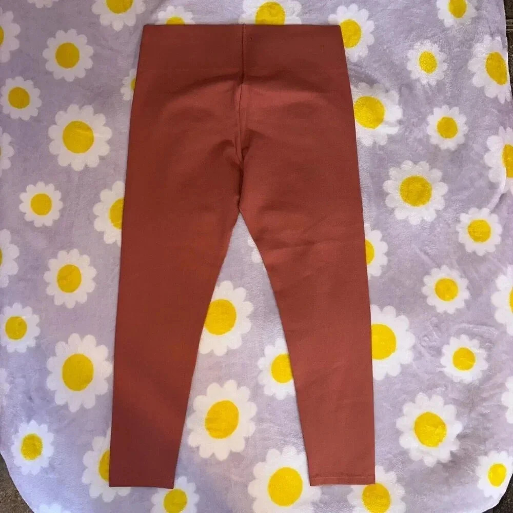 NWT LOFT Sculpting Compression Leggings High Rise Casual Orange Sz L - Picture 2 of 7